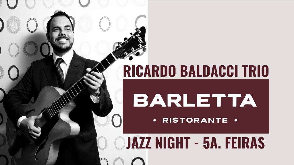 Trio de Jazz do canto-guitarrista, Ricardo Baldacci se apresenta às quintas-feiras